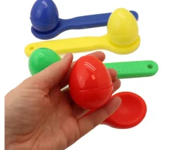 Jeu course aux oeufs - jeu de la cuillère