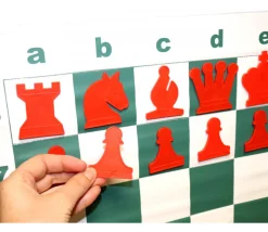 Jeu d'échec magnétique mural complet pour démonstration