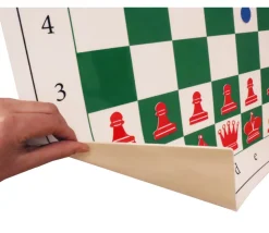 Jeu d'échec mural repositionnable complet pour démonstration