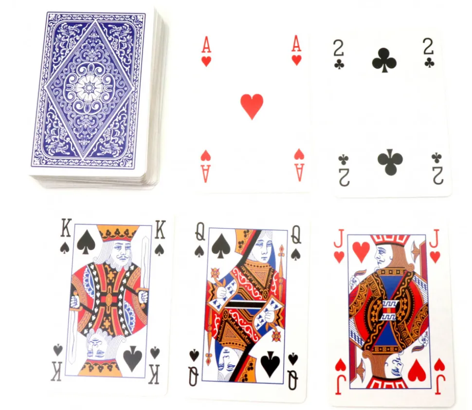 Jeu de 54 cartes à jouer classiques internationales