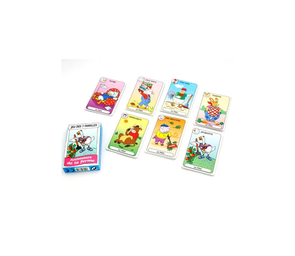 Jeu de 7 familles animaux