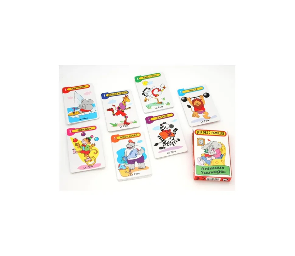 Jeu de 7 familles animaux