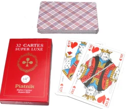Jeu de cartes Belote 32 cartes Piatnik dos écossais