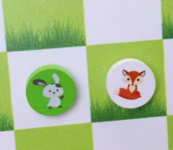 Jeu de Dames : les animaux dans la prairie - Jeu Français