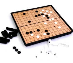 Jeu de Go de voyage mini magnétique et pliant.