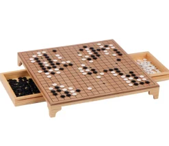 Jeu de Go en bois avec tiroirs 31.5 cm