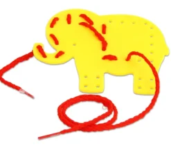 Jeu de laçage animaux et véhicules : 32 formes + 16 lacets