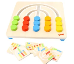 Jeu de logique enfant Arc-en-ciel bois