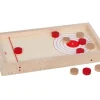 Jeu de palets bois double : Puck hockey et palets-cible 40 x 21.5 cm