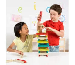 Jeu de poutres emboitables en bois écologique - construction