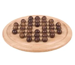 Jeu de solitaire en bois 29 cm