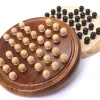 Jeu de solitaire en bois 23.5 cm - fabrication française