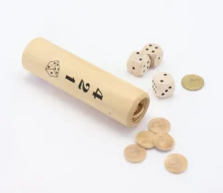 Jeu de Yam dans un étui en buis