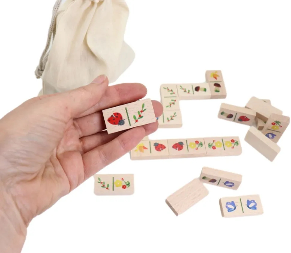 Jeu domino Nature tout en bois fabrication France
