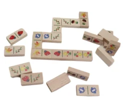 Jeu domino Nature tout en bois fabrication France