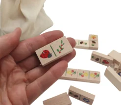 Jeu domino Nature tout en bois fabrication France