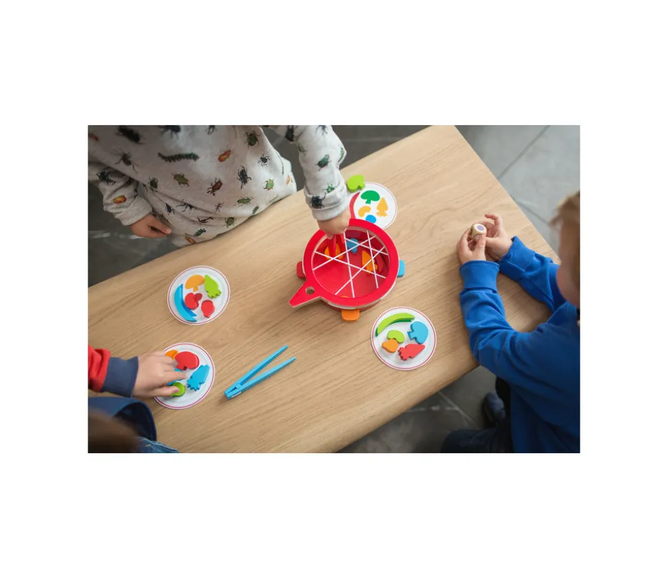 Jeu en bois Veggie - Wok motricité fine