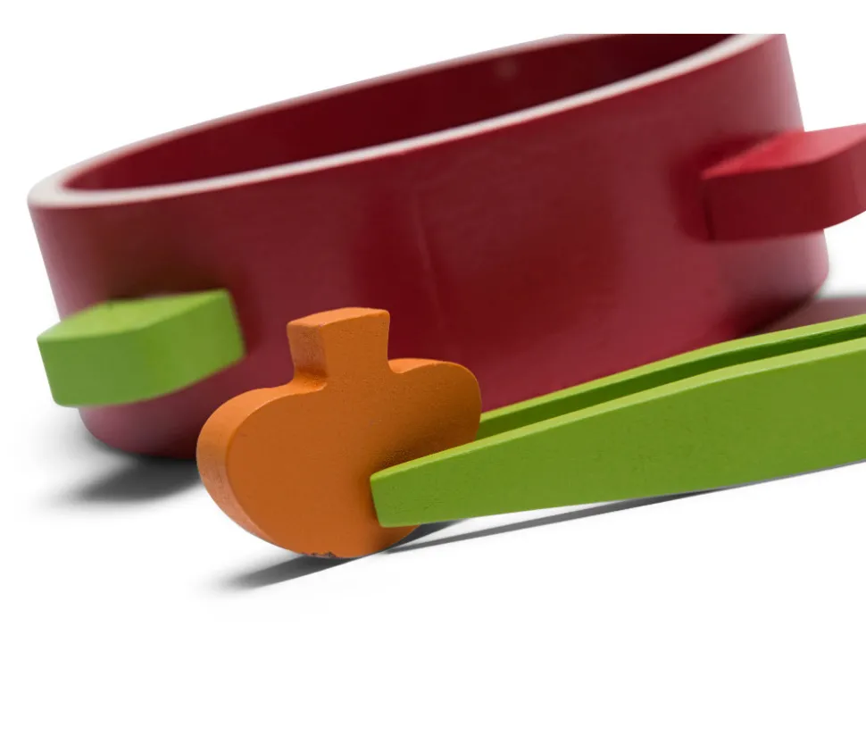 Jeu en bois Veggie - Wok motricité fine