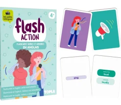Jeu Flash Action Anglais - Apprendre verbes et adverbes