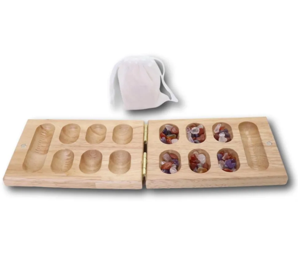 Jeu Kalaha - Awalé en bois pliant