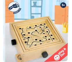 Jeu Labyrinthe en bois 19.6 x 19.7 cm à billes