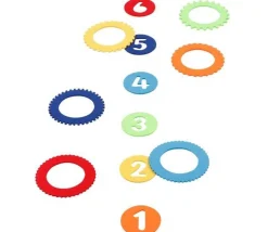 Jeu Lancer d'anneaux + marelle - 2 en 1