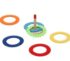 Jeu Lancer d'anneaux + marelle - 2 en 1