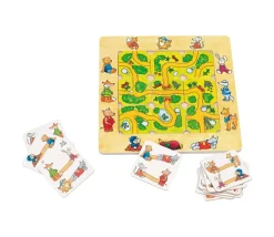 Jeu logique enfant en bois 4 ans trouve le chemin dans la forêt