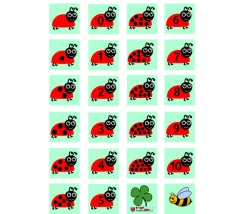 Jeu Mémo Coccinelle quantité chiffres à télécharger gratuit