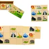 Jeu mémo en bois animaux sauvages