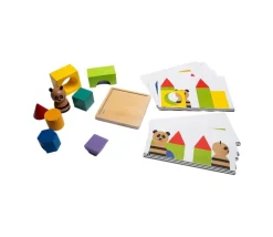 Jeu orientation Panda. Puzzle de spatialisation