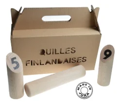 Jeu quilles finlandaises en bois fabriquées en France