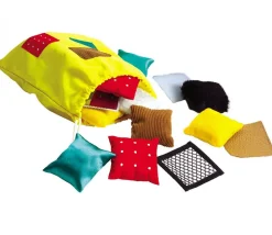 Jeu tactile découverte des matières et textures