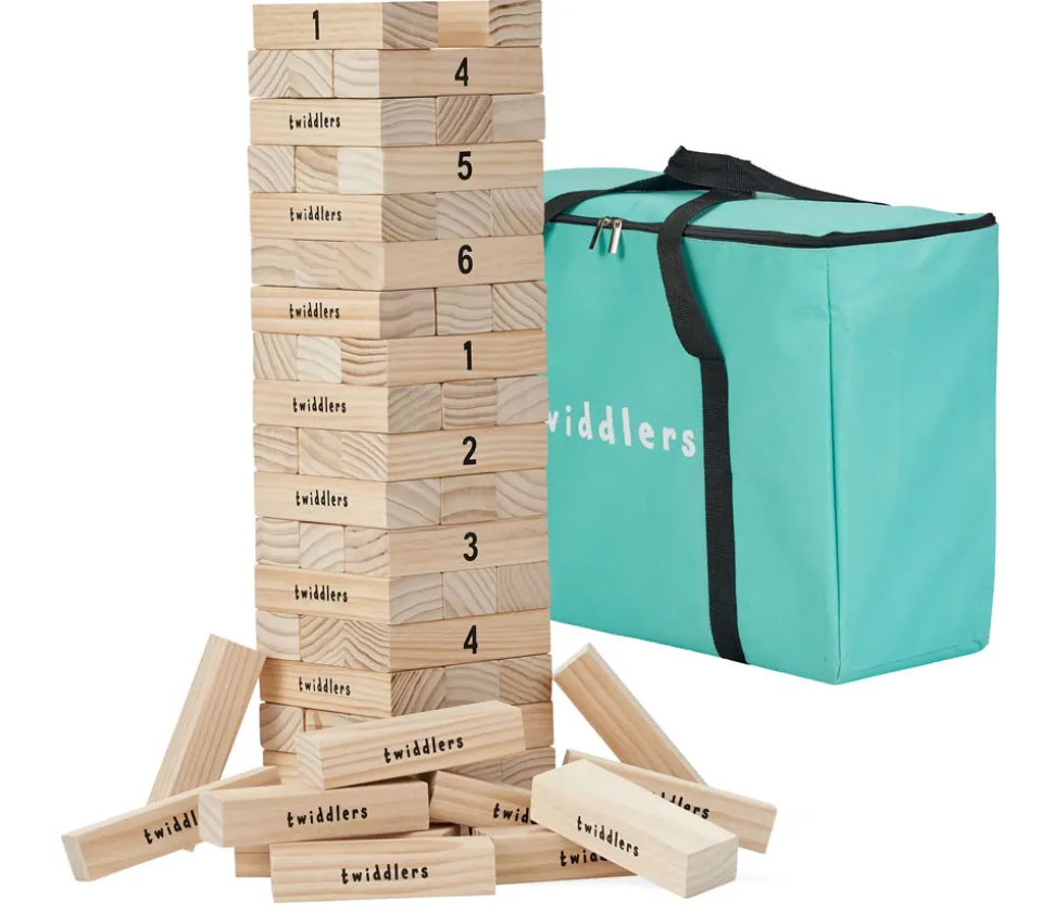 Jeu Tour géante équilibre en bois 64 blocs