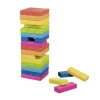 Jeu tour équilibre bois Arc en ciel 48 blocs - 24 cm
