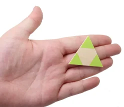 Jeu Tri-dominos des couleurs en bois - 45 pièces