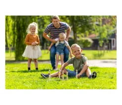 Jeux adresse Cible de lancer bois avec anneaux naturel