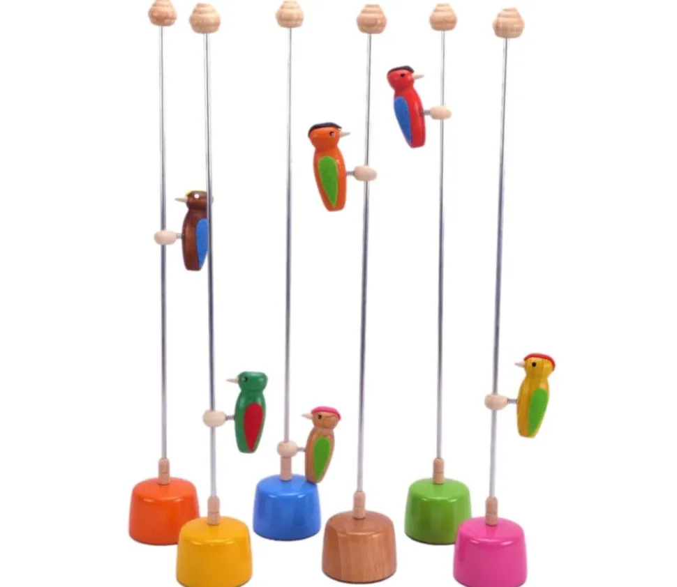 Jouet pic vert sur tige