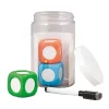 Kit 3 Dés effaçables avec feutre - Dés à personnaliser 3.5 cm