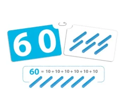 Kit activités Base 10 - 125 pièces empilables + 45 cartes nombres