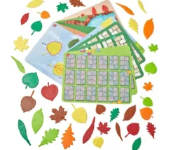 Kit activités math feuilles sensorielles (plastique 100% recyclé)