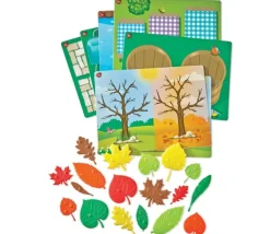 Kit activités math feuilles sensorielles (plastique 100% recyclé)