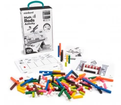Kit activités Réglettes cuisenaires - 250 cubes et bâtonnets calcul et jeux + fiches