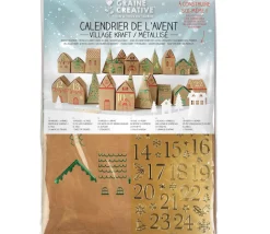 Kit Calendrier de l'Avent - Village carton à construire