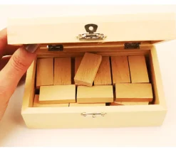 Kit coffret petits dominos en bois à personnaliser