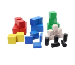 Kit Cubes octogone formation - 42 pièces en bois