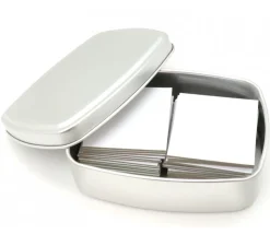 Kit Jeu mémo à personnaliser : Boite + 24 carrés 4 x 4 cm + 48 étiquettes