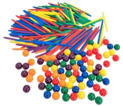Kit tiges et boules : 330 pièces géométrie en 3 dimensions