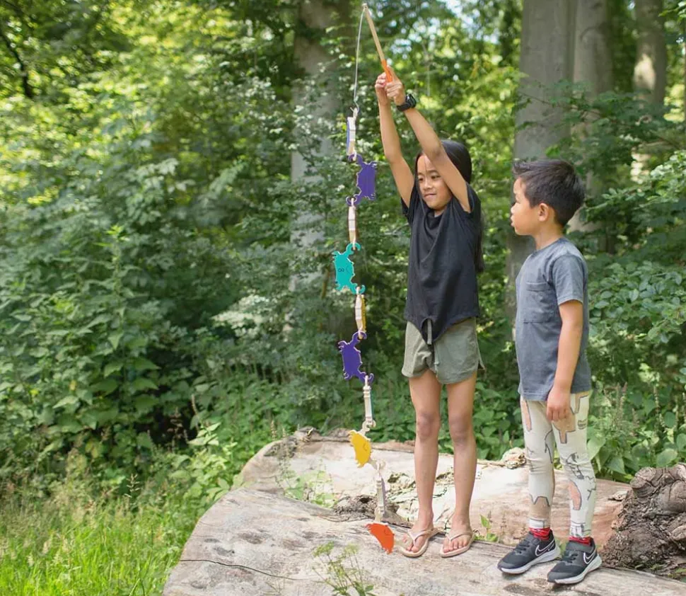 La pêche aux crabes en bois - Jeu de pêche à la ligne