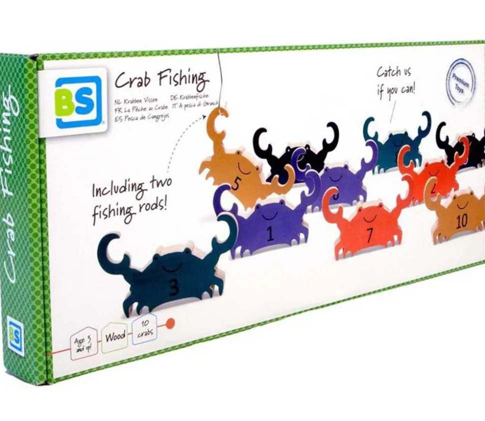 La pêche aux crabes en bois - Jeu de pêche à la ligne